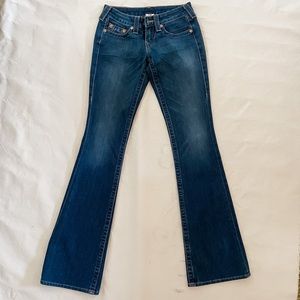 True Religion Bobby Dark Blue Bootcut Flare Jeans